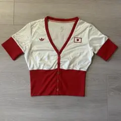 adidas 00‘s クロップドカーディガン　Y2K