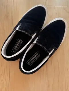 CONVERSE skateboardingスエードブラックスリッポン24cm