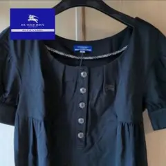 バーバリーブルーレーベル　ワンピース　チュニック　黒　ブラック