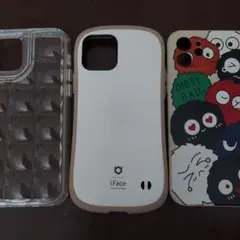 iPhone12 iFace キャラクター柄ケースとクリアケースセット