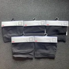 【UNIQLO】ショーツ ジャストウエスト黒L ×5着