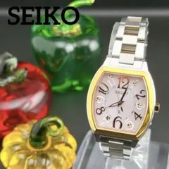 【美品・保証書付】セイコー ルキア 電波ソーラー レディース腕時計 ブレスレット