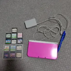 L*o様 New3DSLL ピンク×ホワイト＋充電器＋ペン型タッチペン＋DSソフ