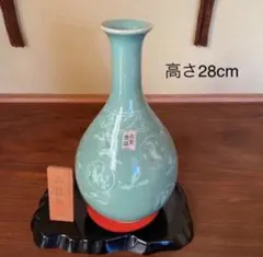 高麗青磁 鮮棒陶窯 花瓶 花入のサムネイル