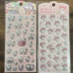 ぷくっとシール　ハローキティ・マイメロディ