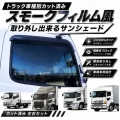 スモークフィルム風サンシェード 取り外し出来るサンシェード ファイブ