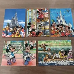 【1980年代】東京ディズニーランド　ポストカード5枚