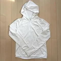UNIQLO 【美品】ジップアップパーカー 白 S ドライUVカット レディースのサムネイル