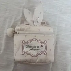 gelato pique うさぎ耳ポーチ ピンク
