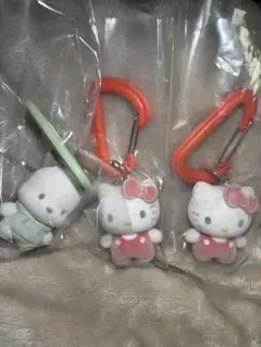 キティ　ポチャッコ　カラビナマスコット　フロッキー　３個