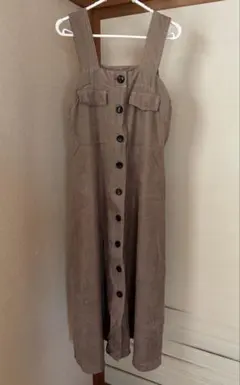 OLIVE des OLIVE サロペット グレージュ フリーサイズ