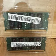 BUFFALO ノートPC用メモリ 8GB 2枚セット DDR4-3200規格 - メルカリ