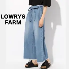 【LOWRYS FARM】ハイウエスト リボン ワイド パンツのサムネイル