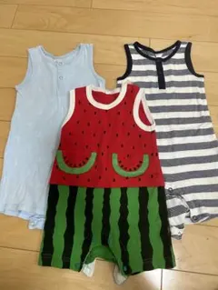 H&M ベビー ノースリーブロンパース  3点