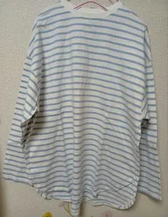 ボーダーカットソー 　長袖Tシャツ Fサイズ
