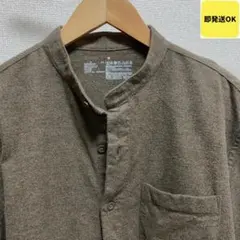 Mサイズ MUJI 無印良品 ブラウン 長袖 ネルシャツ 綿100％