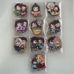 鬼滅の刃 キャラばんちょうこう ラバーストラップ 10個 まとめ売り