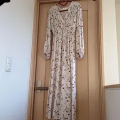 SNIDEL HOME 花柄ワンピース長袖