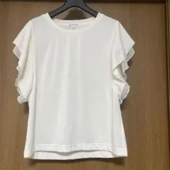 ✨美品✨ GLOBAL WORK フリル袖カットソー 白 M 未使用のサムネイル