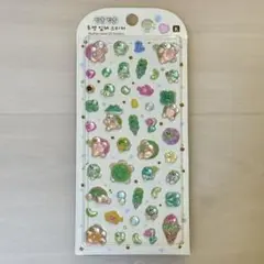 【新品・韓国シール】かえる&かめ　ドロップドロップ