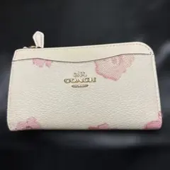 COACH 花柄　キーケース