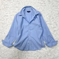【美品】定番 ラルフローレン オックスフォード 長袖シャツ BD ブルー S