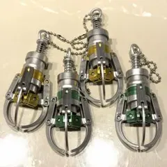 UFOキャッチャー クレーンアームBC キーホルダー グリーン×2　イエロー×2のサムネイル