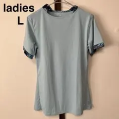 レディース　半袖　Tシャツ　 L ボディグローブ　スポーツ　ブルー