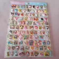 サンリオ　１００キャラ　シール　ぷくぷく　新品