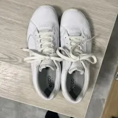 ecco ホワイト レザー スニーカー39