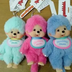 Aira様専用ページモンチッチベリーピンク＆ブルー＆ミントグリーンセット3点