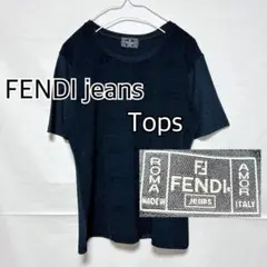 FENDI jeans　ロゴ入りトップス　プルオーバーMADE IN ITALYのサムネイル