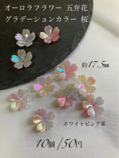 A-1334▹▸オーロラフラワー グラデーションカラー 桜