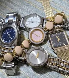 D6640 レディースブレスウォッチ　ジャンク5点セットのサムネイル