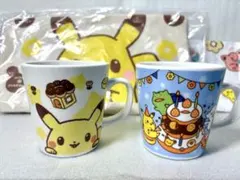 新品未使用　ポケモン ミスタードーナツ ピカチュウ イーブイ マグカップセット