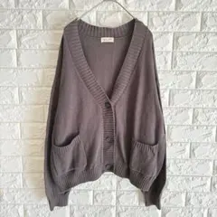 サマンサモスモス/カーディガン/コットン/F/ゆるだぼ/羽織