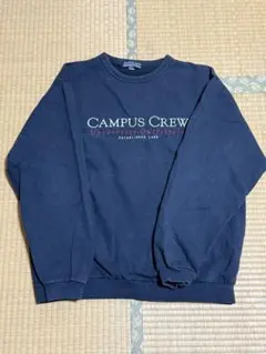 CAMPUS CREW ネイビー　トレーナー　古着
