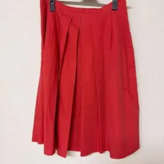 s.Max Mara レッド フレアスカートのサムネイル