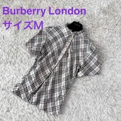 BURBERRY LONDON ノバチェック 長袖シャツ L ロゴ刺繍