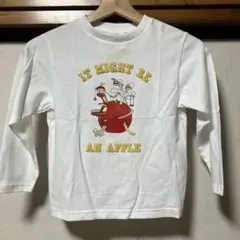 新品　りんごかもしれない　ロンT GU 120cm