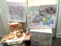 すみっコぐらし☆格安！プライズセット☆ジェットコースター、キッチン、つみき等