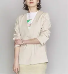 BY オックスカラーレスジャケット ウォッシャブル　BEAUTY&YOUTHのサムネイル