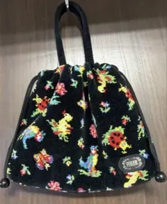 フェイラー ハイジ 手付き巾着　ブラック タグ無し