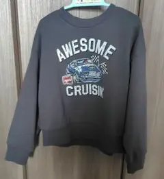 ブリーズ　AWESOME CRUISIN' 車トレーナー 　130 　グレーのサムネイル