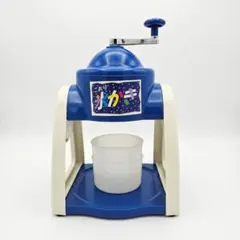 手動かき氷機 ドウシシャ IS-007BL カップ2個付 動作確認済のサムネイル