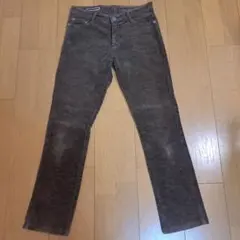 e blue コーデュロイブラウンパンツ