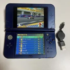 Newニンテンドー3DS LL メタリックブルー マリオカート付き