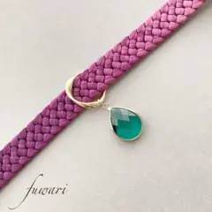 【みどり】帯を彩る新習慣。キラッと輝く帯締め飾り　着物　卒業　卒園　入学