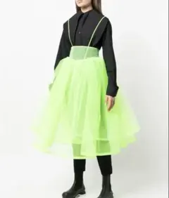 viviano チュールトップス グリーン チュール ノワールケイニノミヤ