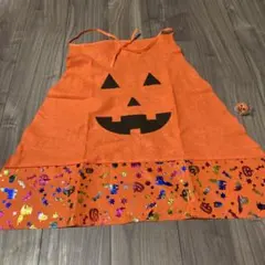 ハロウィン　かぼちゃのマントと指輪セット